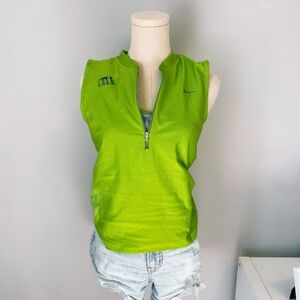 Nike Running Vest Top | Green Workout Tank